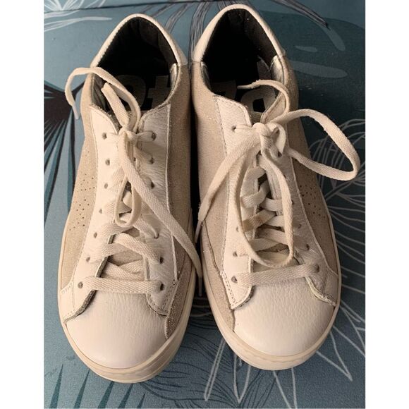 P448 John Sneaker ITALY Low Suede Leather GYM SHOE women’s 7 37 - Picture 6 of 11
